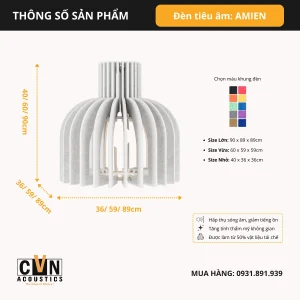 Alternative view of Đèn tiêu âm trang trí AMIEN