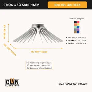 Alternative view of Đèn tiêu âm trang trí KECK