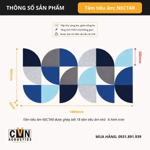 Alternative view of Tấm tiêu âm trang trí tường NECTAR