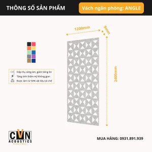 Alternative view of Vách ngăn phòng tiêu âm cách âm ANGLE
