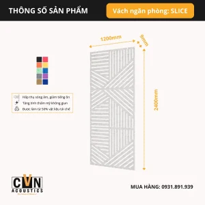 Alternative view of Vách ngăn phòng tiêu âm cách âm SLICE