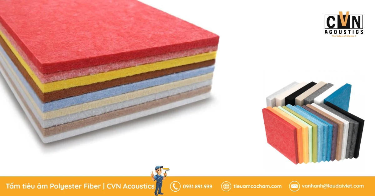 Tấm tiêu âm Polyester Fiber