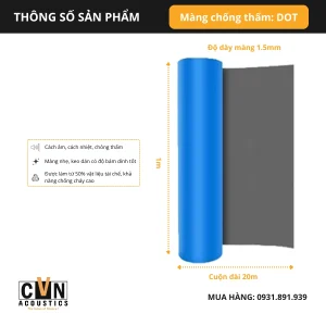 Alternative view of Màng chống thấm cách âm DOT