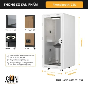 Alternative view of Phonebooth văn phòng cao cấp ZEN