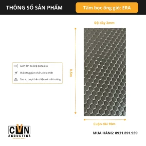 Alternative view of Tấm bọc ống gió cách âm ERA