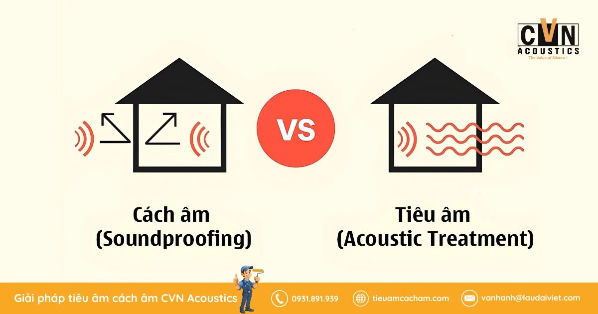Tiêu âm và cách âm khác nhau như thế nào? Phân biệt đúng để không làm sai